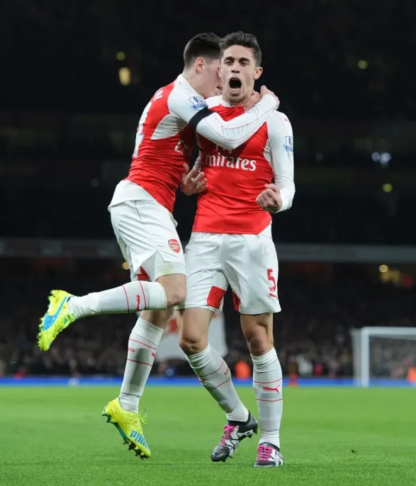 Framed Print : Arsenal: Gabriel and Bellerin's Goal Celebration vs Bournemouth (2015-16) Framed Print : Arsenal: Gabriel and Bellerin's Goal Celebration vs Bournemouth (2015-16)