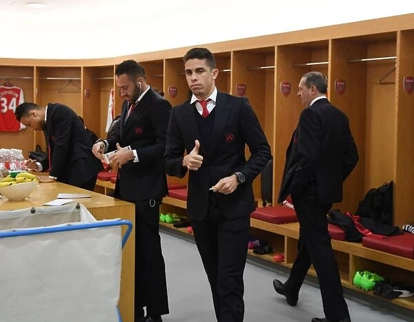 Arsenal: Gabriel in the Home Changing Room Before Arsenal vs. Watford (2016-17)