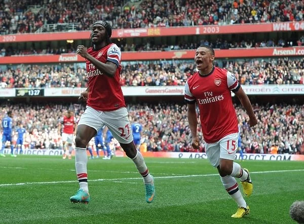 Arsenal: Gervinho and Oxlade-Chamberlain's Unforgettable Goal Celebration vs. Chelsea (2012-13)