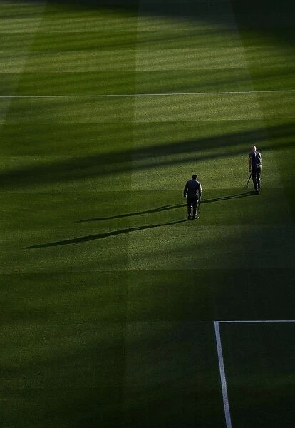 Arsenal Groundsmen's Meticulous Preparation for Emirates Stadium Pitch Ahead of Arsenal vs AFC Bournemouth