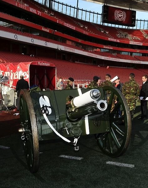 Arsenal Gun Crew Before Arsenal vs. Everton, Premier League 2011-12