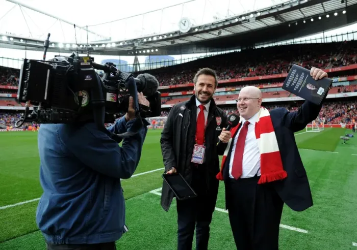 Framed Print : Arsenal Half Time: Fan Interview with Matt Lucas at Emirates Stadium Framed Print : Arsenal Half Time: Fan Interview with Matt Lucas at Emirates Stadium