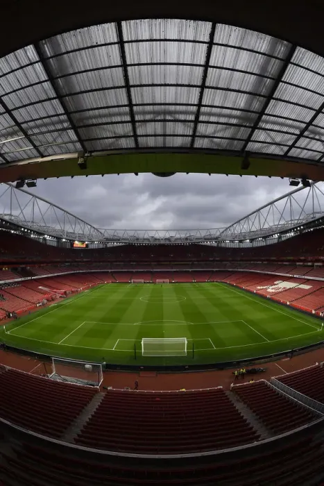 Framed Print : Arsenal at Home: Emirates Stadium Readies for Arsenal vs. Crystal Palace, Premier League 2021-22