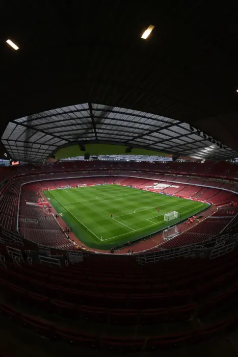Framed Print : Arsenal at Home: Emirates Stadium Ready for Arsenal vs Crystal Palace, Premier League 2021-22