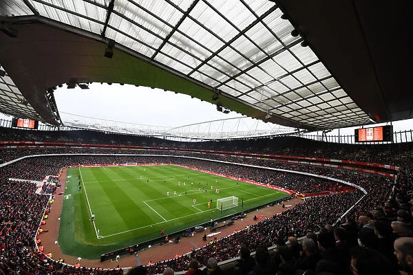 Arsenal at Home: Emirates Stadium Roars with Pride during Arsenal vs Burnley Premier League Clash (2021-2022)