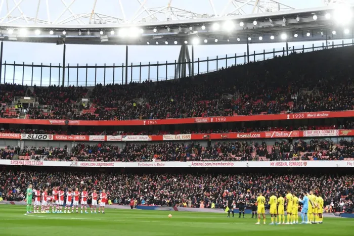 Framed Print : Arsenal Honors Former Coach Steve Burtenshaw Before Arsenal v Brentford Match Framed Print : Arsenal Honors Former Coach Steve Burtenshaw Before Arsenal v Brentford Match