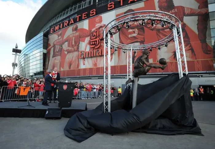 Framed Print : Arsenal Honors Dennis Bergkamp with Statue Unveiling Framed Print : Arsenal Honors Dennis Bergkamp with Statue Unveiling