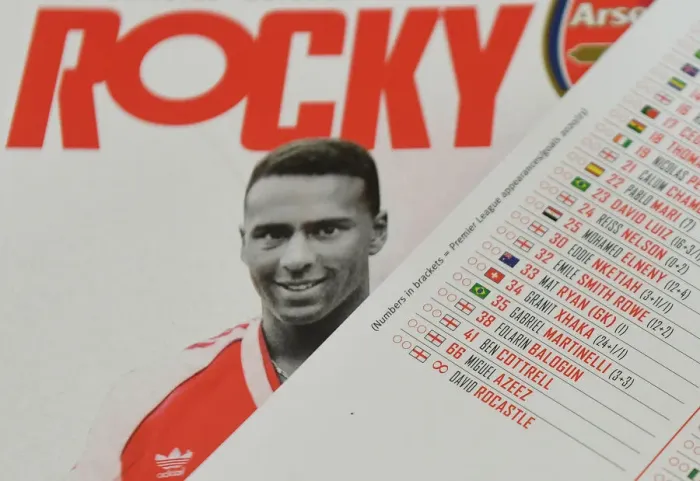 Framed Print : Arsenal Honors Late Legend Rocastle: Empty Emirates Stands in Tribute Ahead of Arsenal vs Liverpool Match