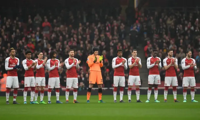 Framed Print : Arsenal Honors Late Ray Wilkins with Minutes Applause vs Southampton, 2018 Framed Print : Arsenal Honors Late Ray Wilkins with Minutes Applause vs Southampton, 2018