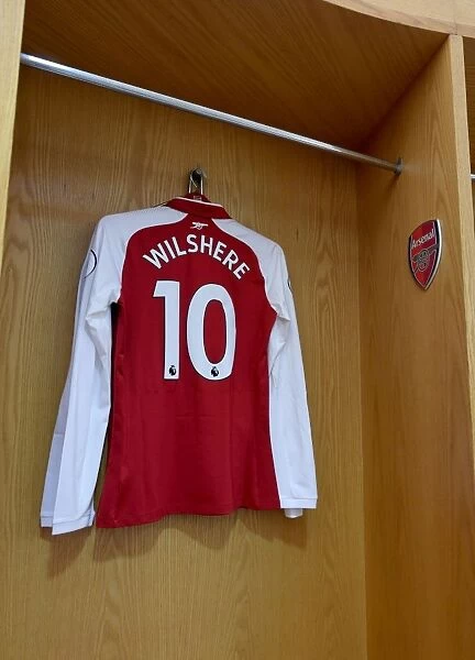 Arsenal: Jack Wilshere's Empty Shirt in the Home Changing Room Before Arsenal vs Crystal Palace