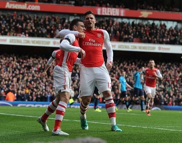 Arsenal: Koscielny and Giroud's Unforgettable Goal Celebration vs Stoke City (2014-15)