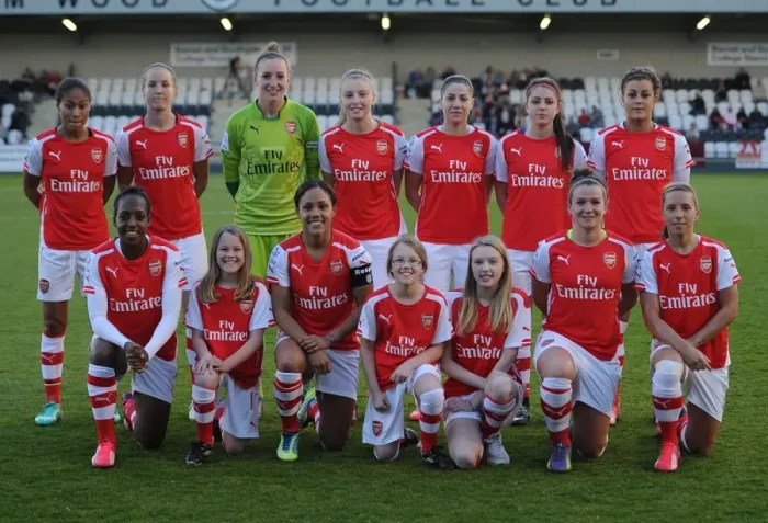 Framed Print : Arsenal Ladies. Arsenal Ladies 2: 0 Bristol Academy. FA Womens Super League. Meadow Park
