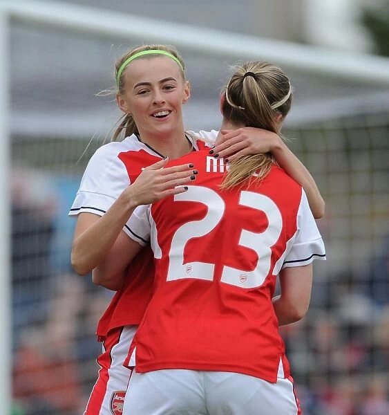 Arsenal Ladies Celebrate FA Cup Victory: Beth Mead and Chloe Kelly's Euphoric Moment