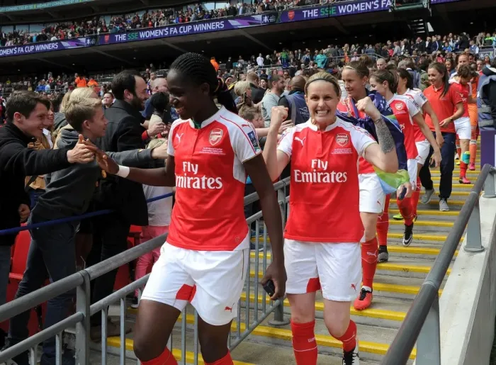 Framed Print : Arsenal Ladies Celebrate FA Cup Victory: Oshoala and Smith's Triumph over Chelsea Ladies Framed Print : Arsenal Ladies Celebrate FA Cup Victory: Oshoala and Smith's Triumph over Chelsea Ladies