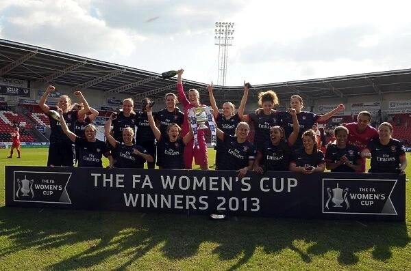 Arsenal Ladies Celebrate FA Women's Cup Victory