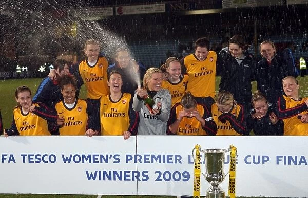 Arsenal Ladies Celebrate League Cup Victory: 5-0 Win Over Doncaster Rovers Belles