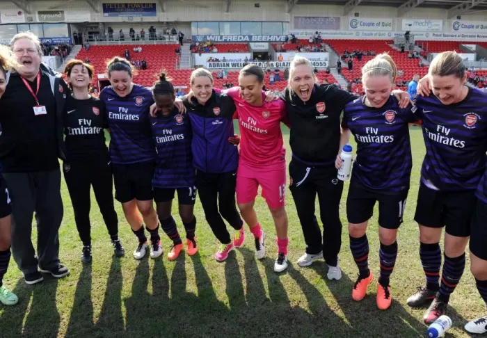 Framed Print : Arsenal Ladies celebrate winning the FA Cup. Arsenal Ladies 3: 0 Bristol Academy Framed Print : Arsenal Ladies celebrate winning the FA Cup. Arsenal Ladies 3: 0 Bristol Academy