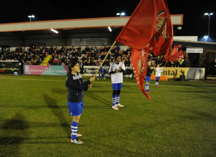 Framed Print : Arsenal Ladies Defeat Reading FC Women 3-1 in WSL Match at Meadow Park