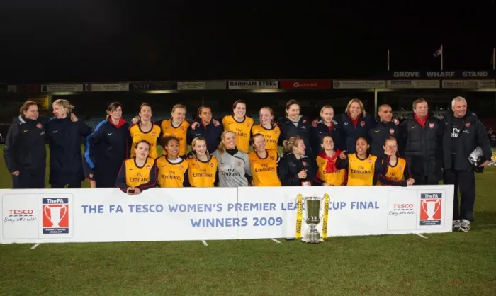 Framed Print : Arsenal Ladies Dominate League Cup Final: 5-0 Victory over Doncaster Rovers Belles