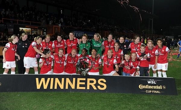 Arsenal Ladies FC Celebrate FA WSL Continental Cup Triumph over Birmingham City