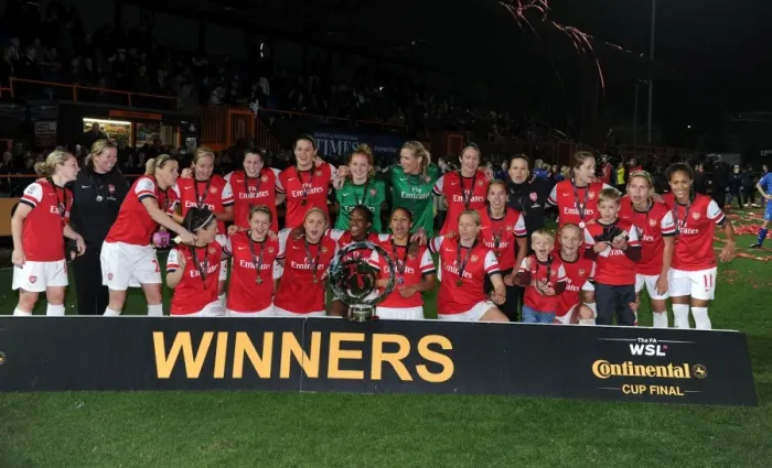 Framed Print : Arsenal Ladies FC Celebrate FA WSL Continental Cup Triumph over Birmingham City Framed Print : Arsenal Ladies FC Celebrate FA WSL Continental Cup Triumph over Birmingham City