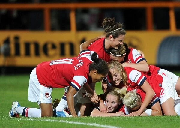 Arsenal Ladies FC Celebrate Kim Little's Goal in FA WSL Continental Cup Final against Birmingham City Ladies FC