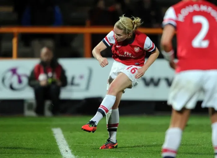Framed Print : Arsenal Ladies FC Clinch FA WSL Continental Cup with Kim Little's Stunning Goal (vs Birmingham City Ladies FC, 2012-13) Framed Print : Arsenal Ladies FC Clinch FA WSL Continental Cup with Kim Little's Stunning Goal (vs Birmingham City Ladies FC, 2012-13)