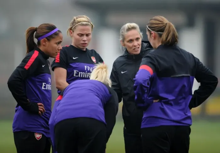 Framed Print : Arsenal Ladies FC vs. ASD Torres CF: Shelley Kerr and Team Prepare for UEFA Women's Champions League Quarterfinal