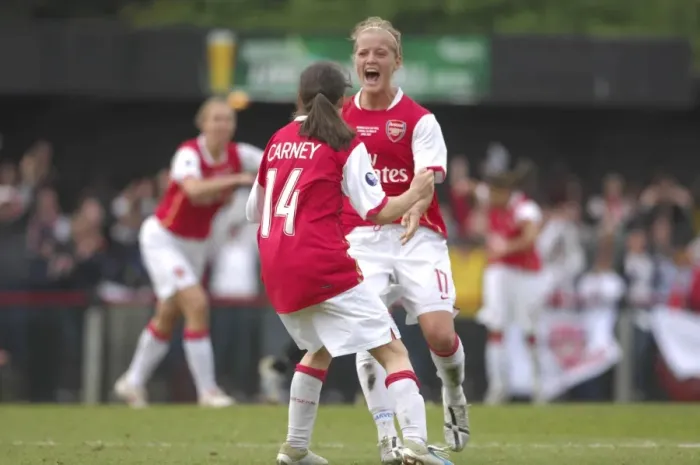 Framed Print : Arsenal Ladies Lift UEFA Women's Cup: 1-0 Aggregate Win (2006-07) - Arsenal's Historic Victory in the UEFA Women's Cup Final Framed Print : Arsenal Ladies Lift UEFA Women's Cup: 1-0 Aggregate Win (2006-07) - Arsenal's Historic Victory in the UEFA Women's Cup Final