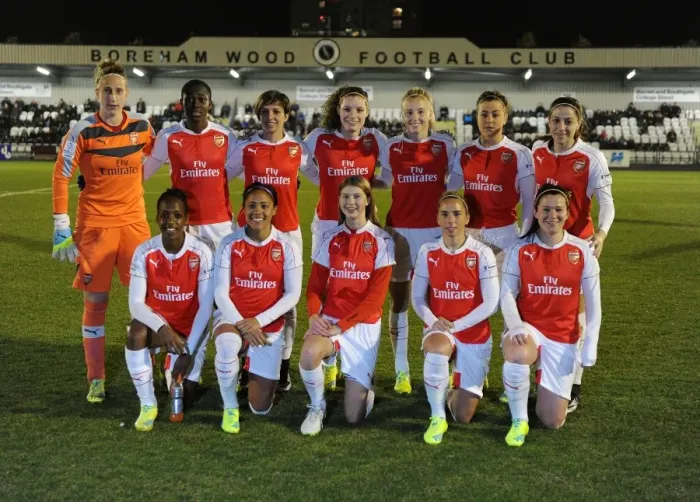 Framed Print : Arsenal ladies team group. Arsenal Ladies 3: 1 Reading FC Women. WSL. Meadow Park Framed Print : Arsenal ladies team group. Arsenal Ladies 3: 1 Reading FC Women. WSL. Meadow Park