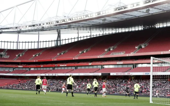 Framed Print : Arsenal Ladies Triumph Over Chelsea: 4-1 Victory in WPL at Emirates Stadium (April 2008) Framed Print : Arsenal Ladies Triumph Over Chelsea: 4-1 Victory in WPL at Emirates Stadium (April 2008)