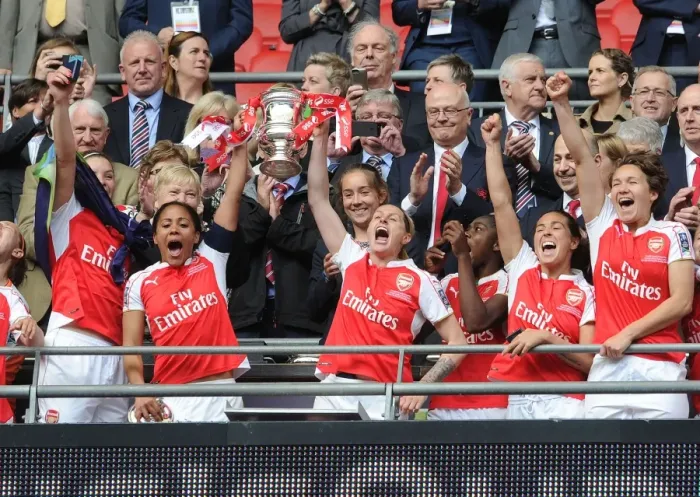Framed Print : Arsenal Ladies Triumph over Chelsea: FA Cup Victory at Wembley Stadium (2016)