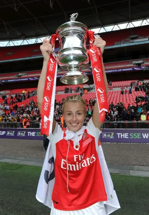 Framed Print : Arsenal Ladies Triumph Over Chelsea Ladies: Leah Williamson Lifts FA Cup