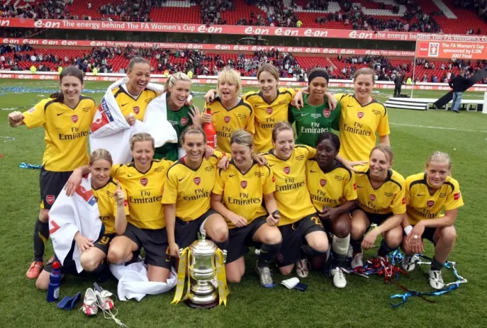 Framed Print : Arsenal Ladies Triumph: FA Cup Victory over Charlton Athletic (2007)