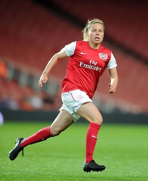 Arsenal Ladies vs. Chelsea LFC: Gilly Flaherty in Action at the Emirates Stadium