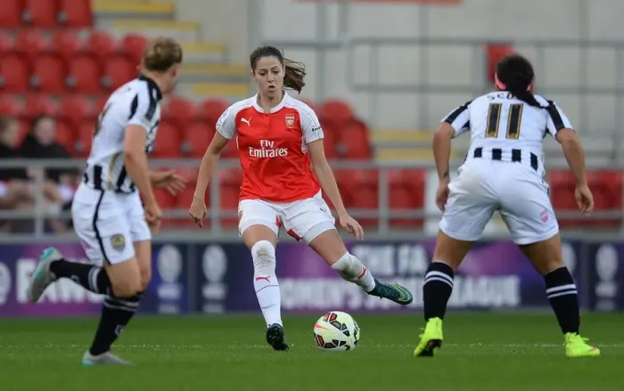 Framed Print : Arsenal Ladies vs Notts County Ladies: FA WSL Continental Cup Final 2015