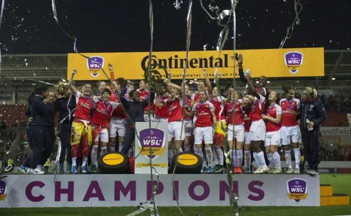 Framed Print : Arsenal Ladies vs Notts County Ladies: FA WSL Continental Cup Final (November 1, 2015)