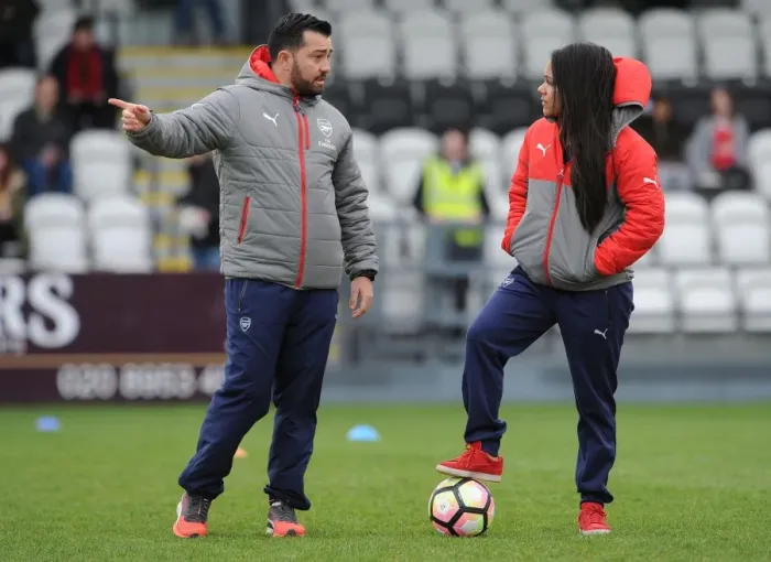 Framed Print : Arsenal Ladies vs. Tottenham Hotspur Ladies: Pedro Martinez Losa and Alex Scott Pre-Match Conversation Framed Print : Arsenal Ladies vs. Tottenham Hotspur Ladies: Pedro Martinez Losa and Alex Scott Pre-Match Conversation