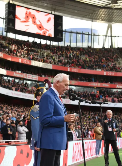 Framed Print : Arsenal Legend Bob Wilson's Pre-Match Reading at Emirates Stadium (Arsenal vs. Watford, 2021-22) Framed Print : Arsenal Legend Bob Wilson's Pre-Match Reading at Emirates Stadium (Arsenal vs. Watford, 2021-22)