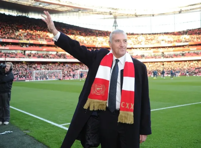 Framed Print : Arsenal Legend Sammy Nelson at Arsenal vs. Everton, Premier League 2011-12 Framed Print : Arsenal Legend Sammy Nelson at Arsenal vs. Everton, Premier League 2011-12