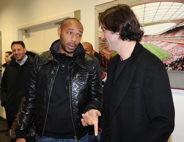 Arsenal Legends Henry and Pires Reunited Before Arsenal v Southampton Clash