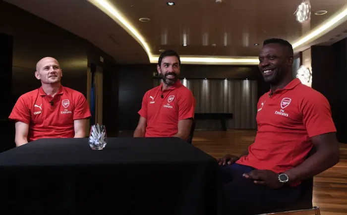 Framed Print : Arsenal Legends Reunited: A Battle with Real Madrid Legends in Madrid