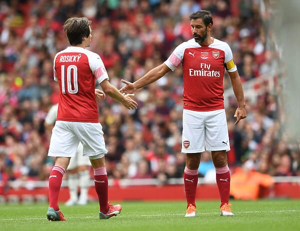 Arsenal Legends: Rosicky and Pires Square Off against Real Madrid Legends