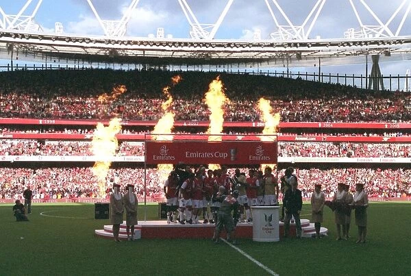 Arsenal lift the Emirates Trophy