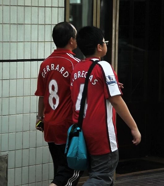 Arsenal and Liverpool Fans Gather for Kitchee FC vs Arsenal FC Match in Hong Kong (2012)