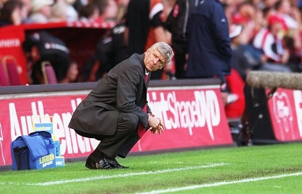 Arsenal manager Arsene Wenger during the 2nd half of the match