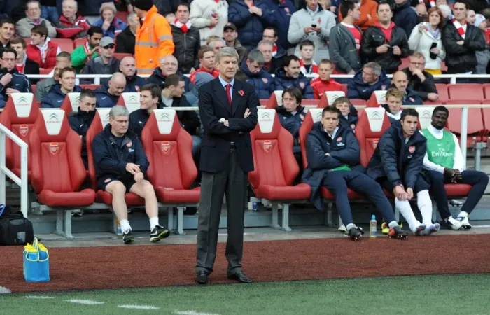 Framed Print : Arsenal manager Arsene Wenger. Arsenal 0: 1 Newcastle United, Barclays Premier League