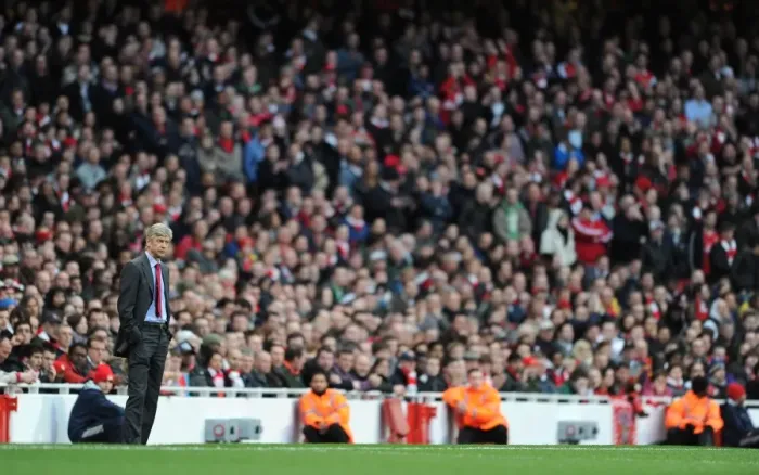 Framed Print : Arsenal manager Arsene Wenger. Arsenal 2: 0 West Ham United, Barclays Premeir League