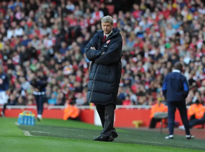 Framed Print : Arsenal manager Arsene Wenger. Arsenal 2: 3 West Bromwich Albion, Barclays Premier League