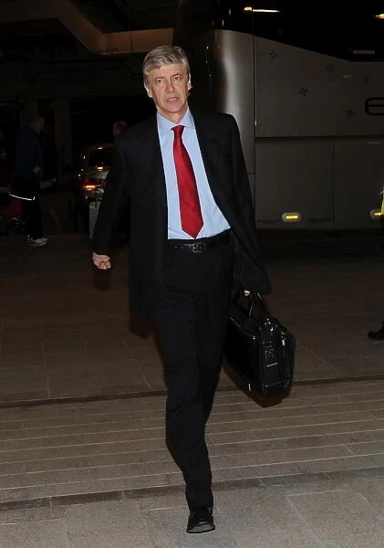 Arsenal manager Arsene Wenger. Arsenal 2: 1 Barcelona, UEFA Champions League